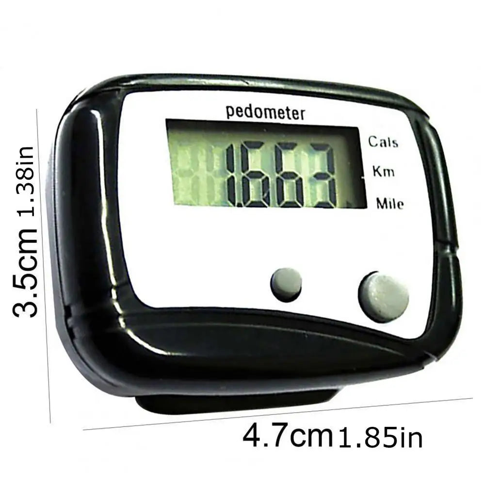 Accurate Step Counter Small Walking Distance Miles Km Pedometer Clip
