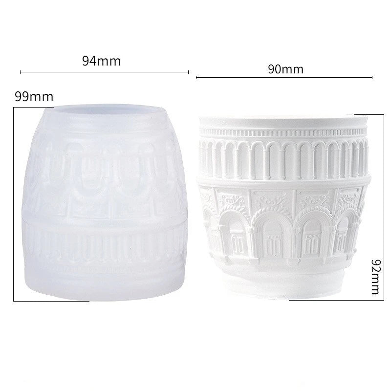 Renaissance Silicone Mold – Candle, Resin & Plaster Cup DIY Silicone Craft Mold Zpaxo