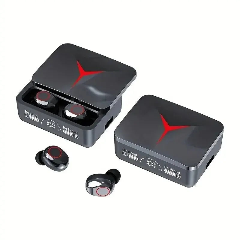 TWS Wireless Bluetooth Earphones Touch Control Gaming Headsets HIFI Stereo Sound Noise Reduction Headphones With Mic For iPhone Zpaxo Black