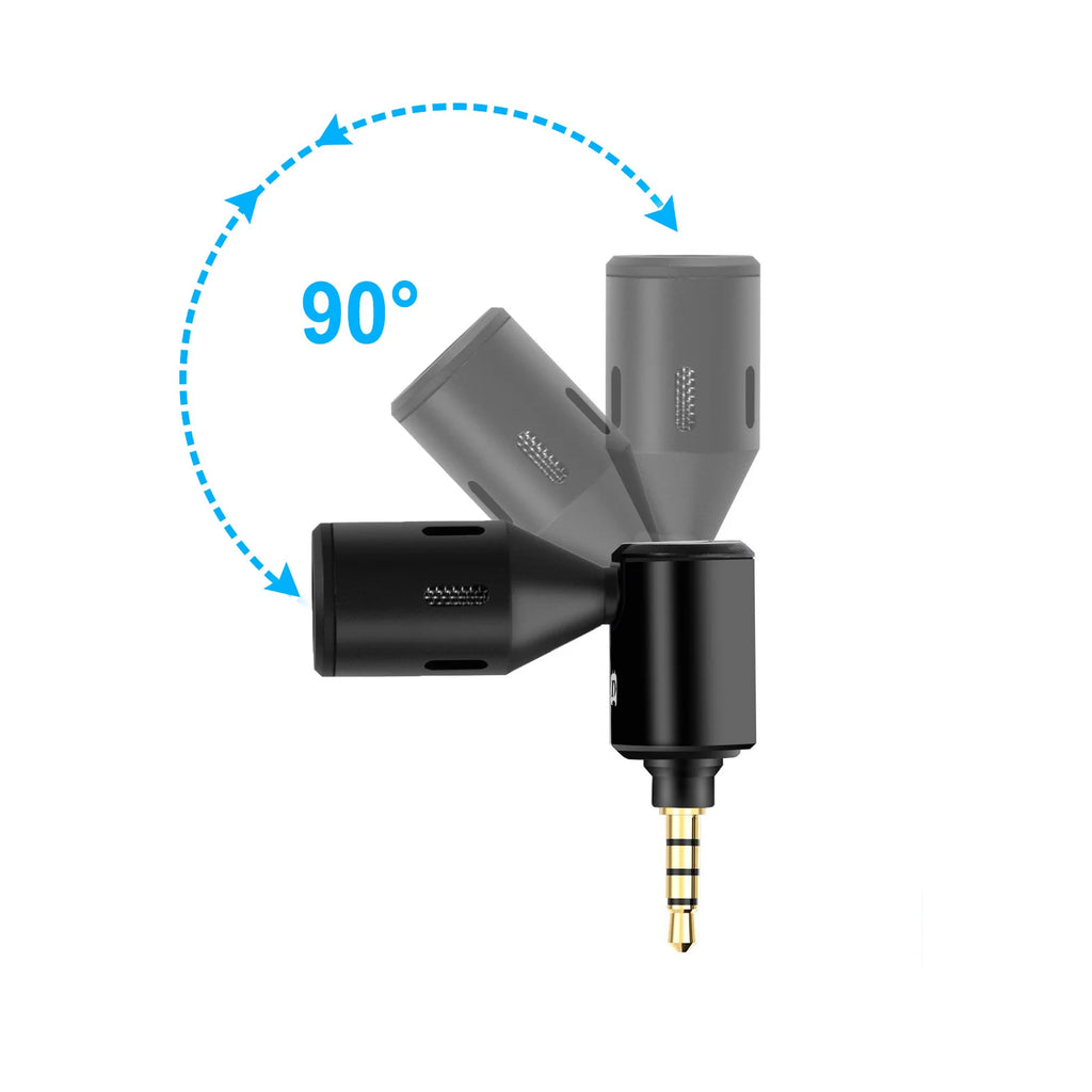 USB C Jack Mobile Phone Single Directional Adjustable Mini Microphone