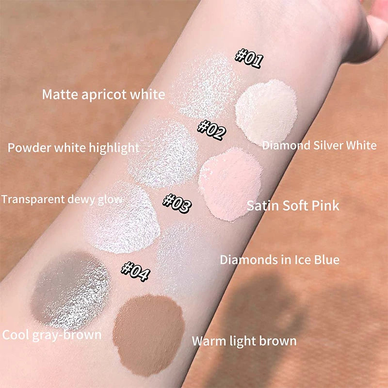 Double-head Highlighter Contour Liquid Moisturizing Silky Three-dimensional Contour Stick Natural Brightening Nose Shadow Makeup Zpaxo