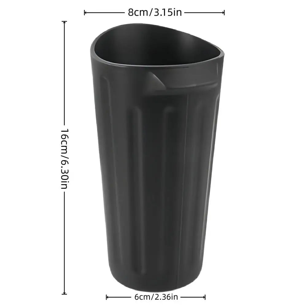 Mini Silicone Car Trash Can – Auto Cup Holder Garbage Bin Car Trash Bin Zpaxo Black