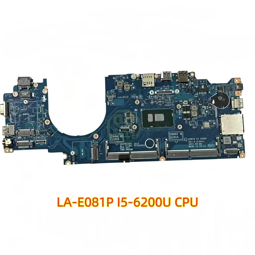 LA-E081P Dell Latitude 5480 E5480 Laptop Motherboard I5-6200U I5-7300