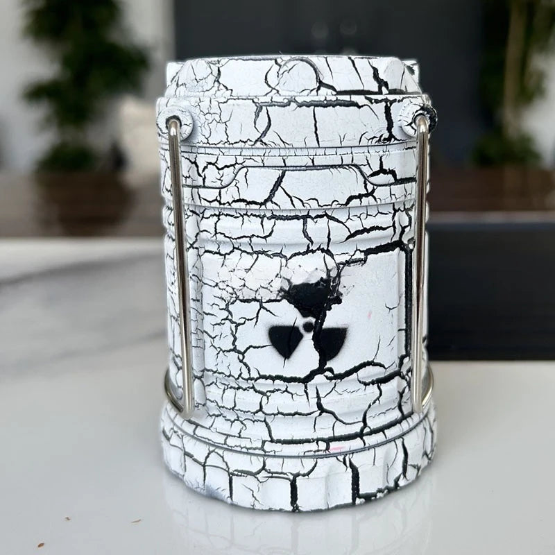 Festive Atmosphere Decoration Creative Resin Crafts Simulation Nuclear Reactor Image Night Lighting Hand-held Lamp Birthday Gift Zpaxo white crack