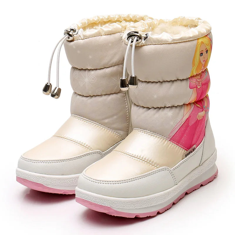 Real Wool Children Snow Boots Winter Warm Kids Shoes Casual Sneakers Zpaxo