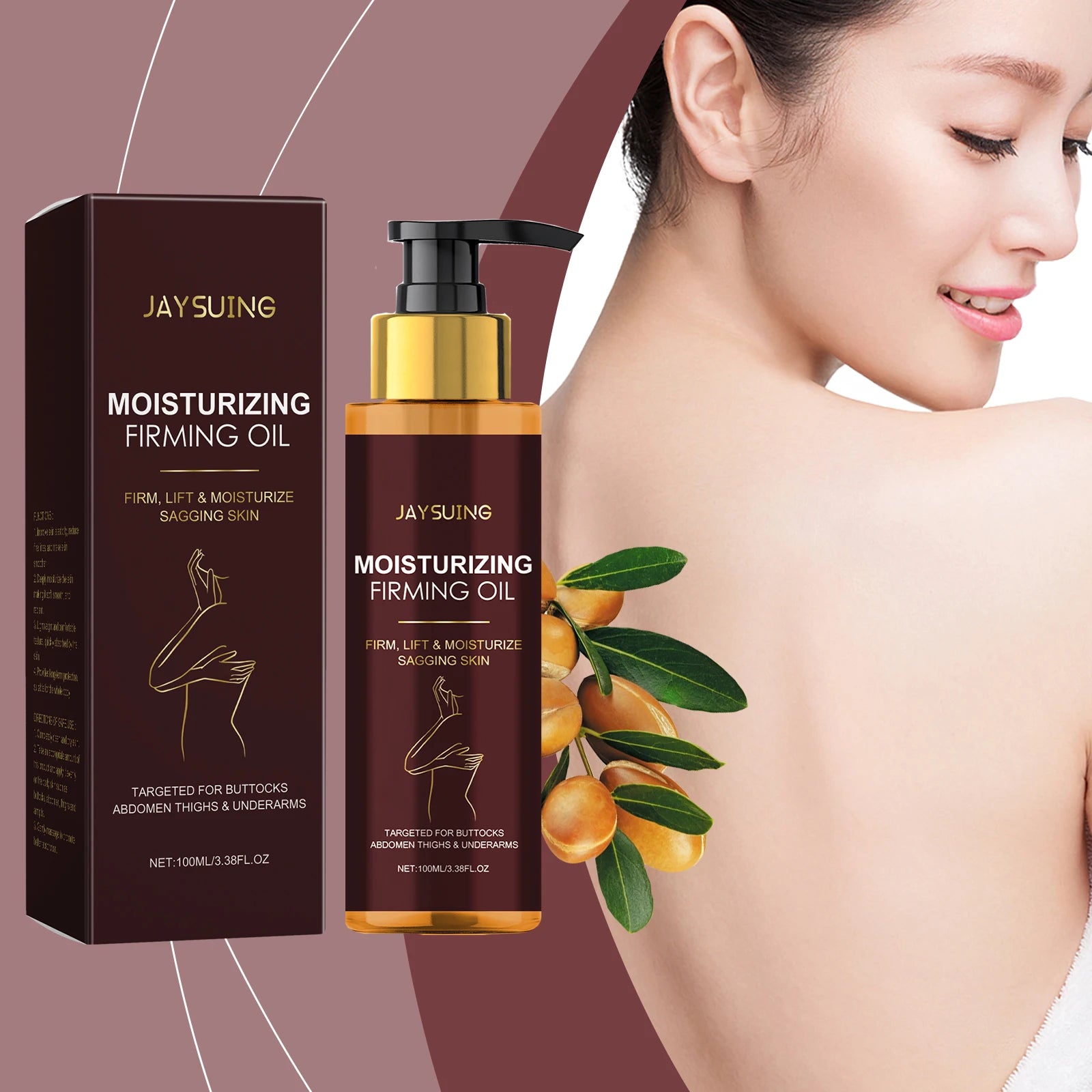 Jaysuing Tightening Body Oil – Firm, Moisturize & Lift Skin 100ml Body Treatment Oil Zpaxo