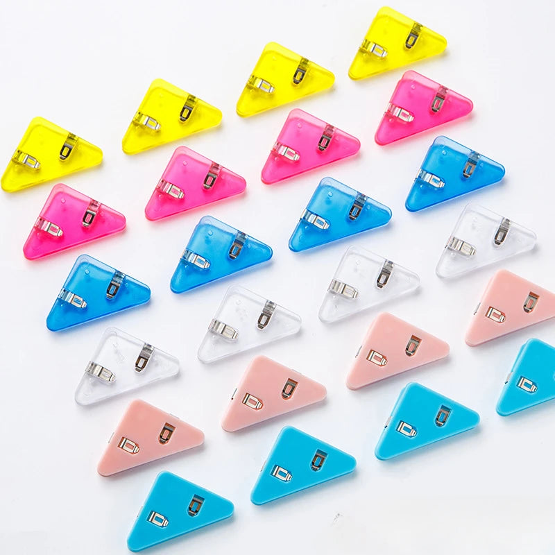 Triangle Corner Clips File Paper Clip Index Photo Clamp Page Holder