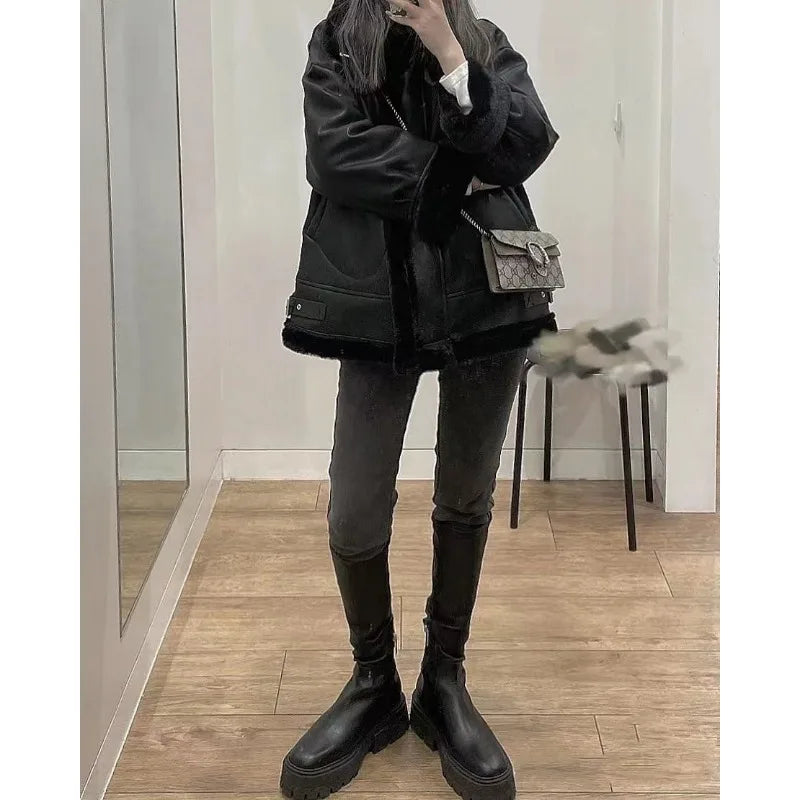 2024 New Fashion Brand Luxury Designer Punk Casual Calf Women Boots Zipper Fashion Chunky Heel Top Quality Casual Shoes Woman Zpaxo