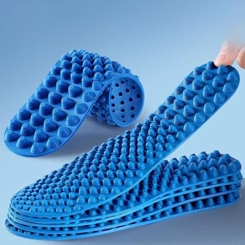 Acupressure Massage Insoles – Foot Fatigue Relief Men & Women Massage Insoles Zpaxo Blue 41-42