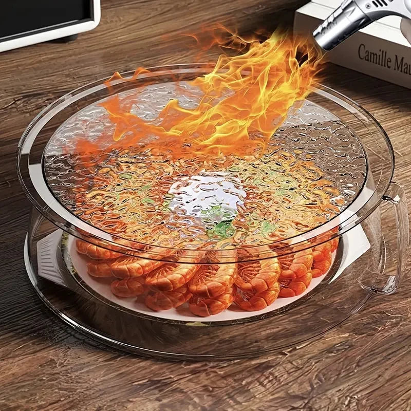 Microwave Splatter Cover, Unbreakable Foldable Dish Lid, Stackable Insect Proof for Kitchen Camping BBQ Zpaxo