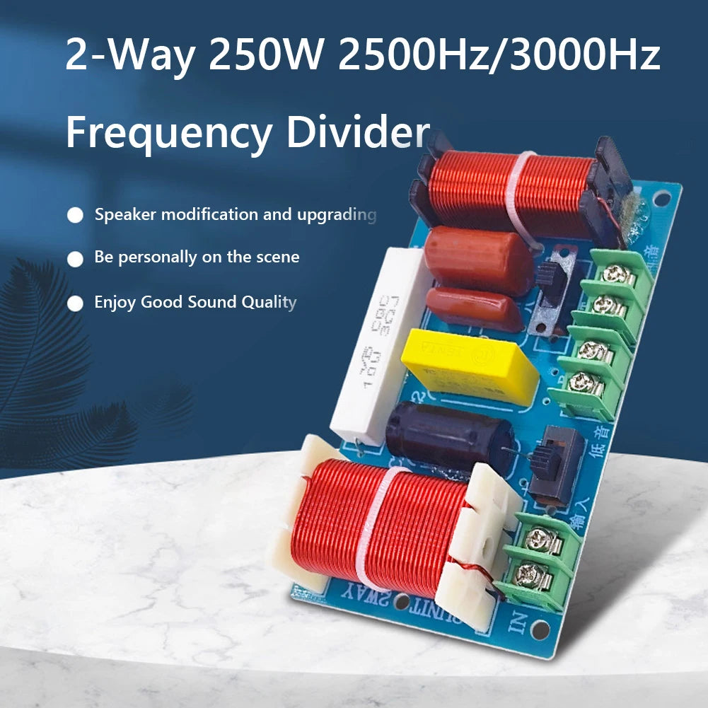 2-Way 250W 2500-3000Hz Frequency Divider DIY Speaker Filter Circuit