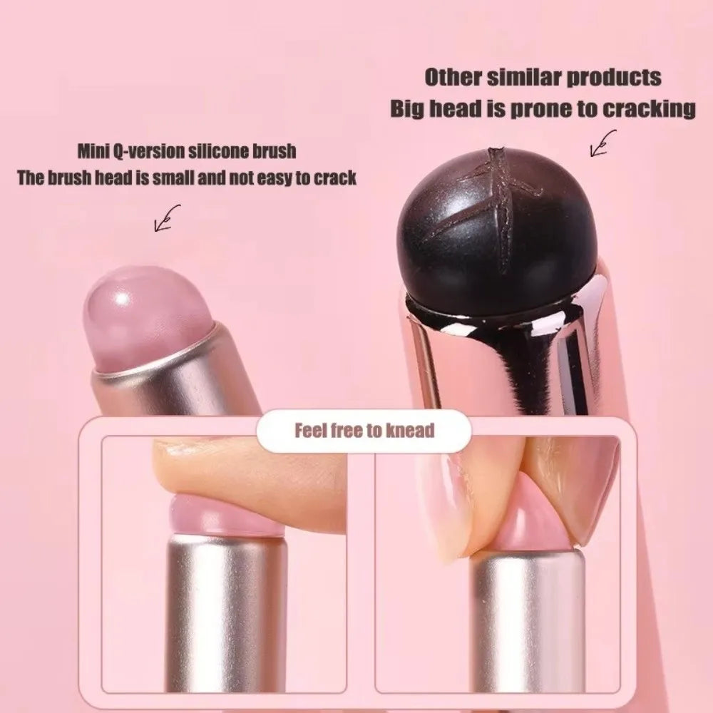 New Silicone Nail Art Brush Reusable Soft Manicure Tool Mirror Effect Smudge Pen Girl Zpaxo