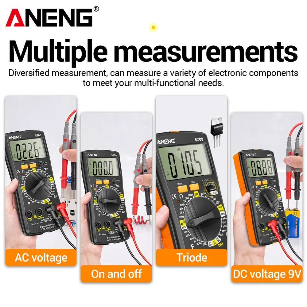 ANENG SZ08 Digital Storage Professional Meter Auto Handhold Testers