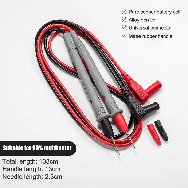 ▶1Set 1000V 20A 10A Digital Multimeter Multi Meter Test Lead Probe Wire Pen Cable Universal Zpaxo 10A-100CM