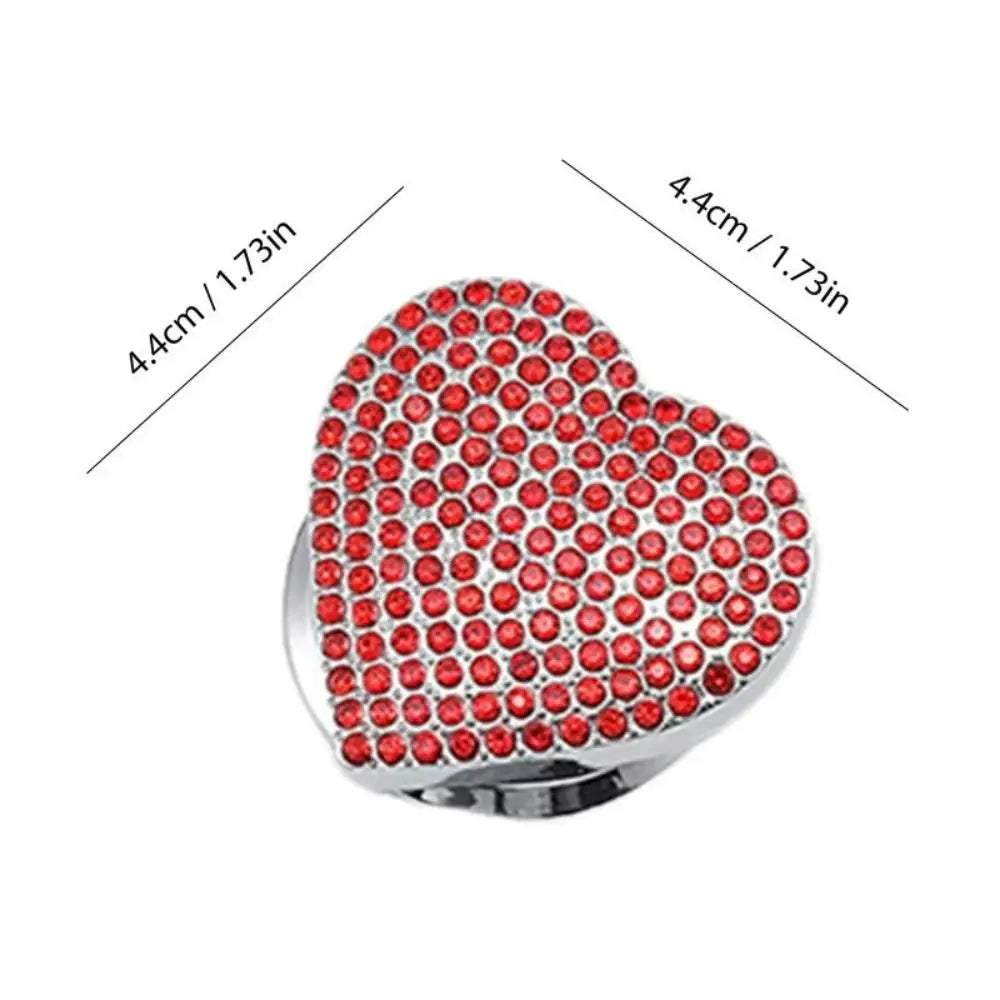 Push Start One-touch Button Cover Heart Shaped Decorative Decoration Zpaxo
