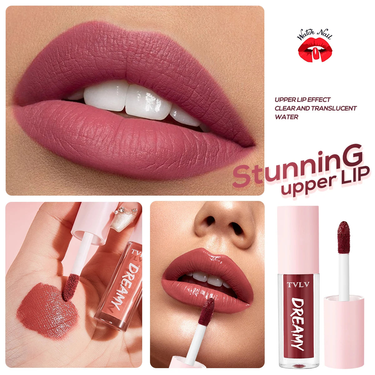 Matte Lip Gloss Long-lasting Waterproof Lightweight Natural Makeup