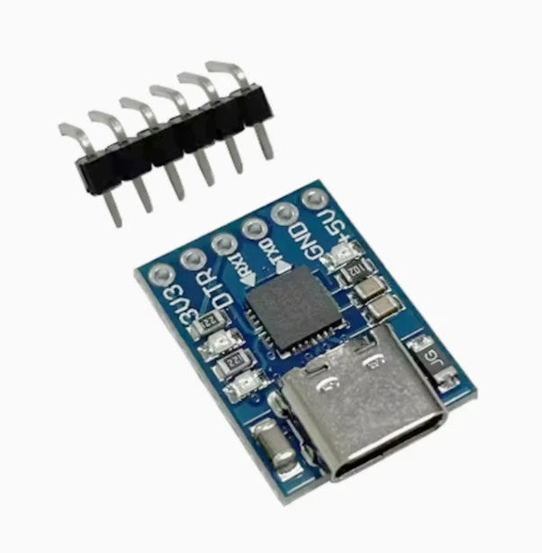 MCU2012 CP2102 USB to TTL Communication Module Mini Burner Downloader MicroType-C Zpaxo CP2102 Type-C