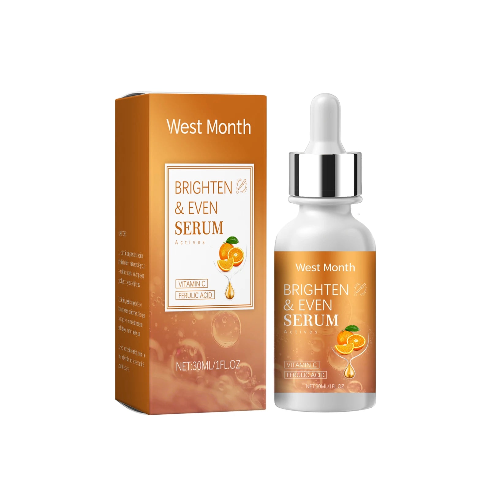 West Month Vitamin C Brightening Serum Reduce Melanin Brighten Even Zpaxo 30ml boxed