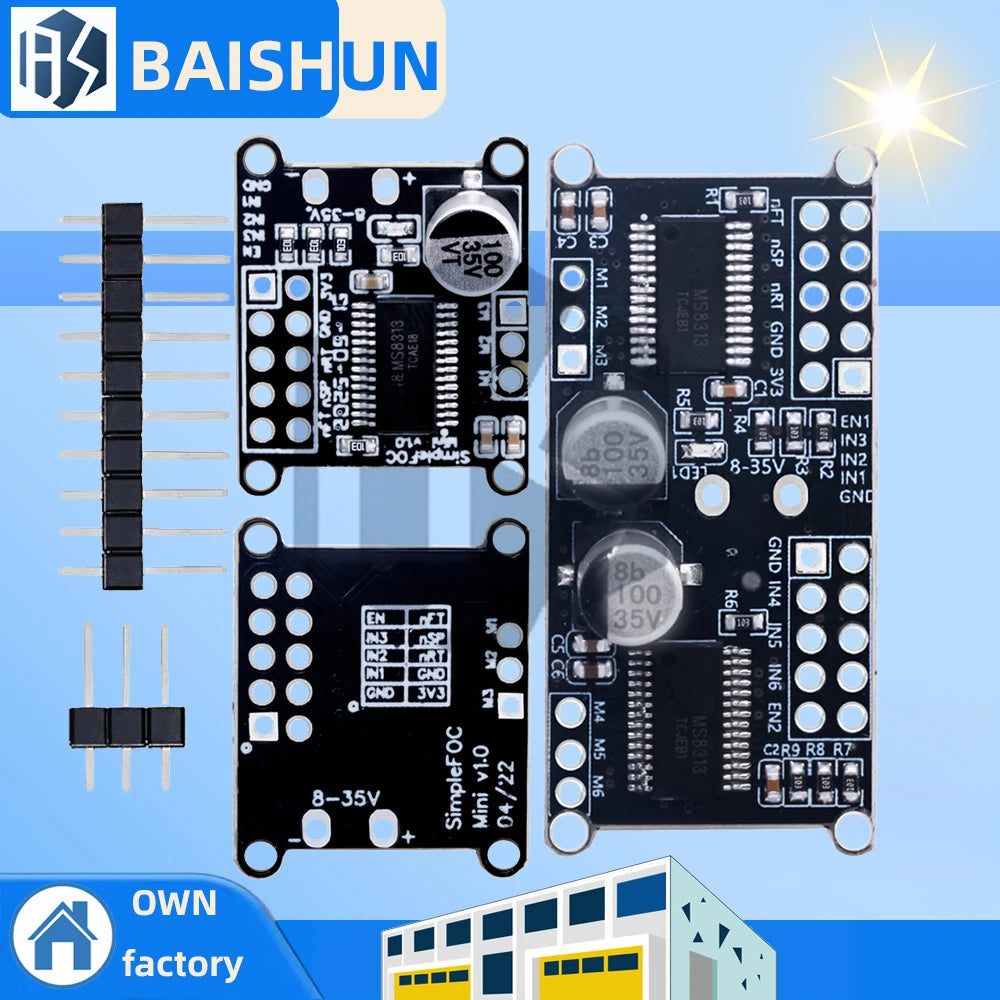 8-30v SimpleFOCMini DC brushless motor drive board FOC control driver SVPWM control algorithm Zpaxo