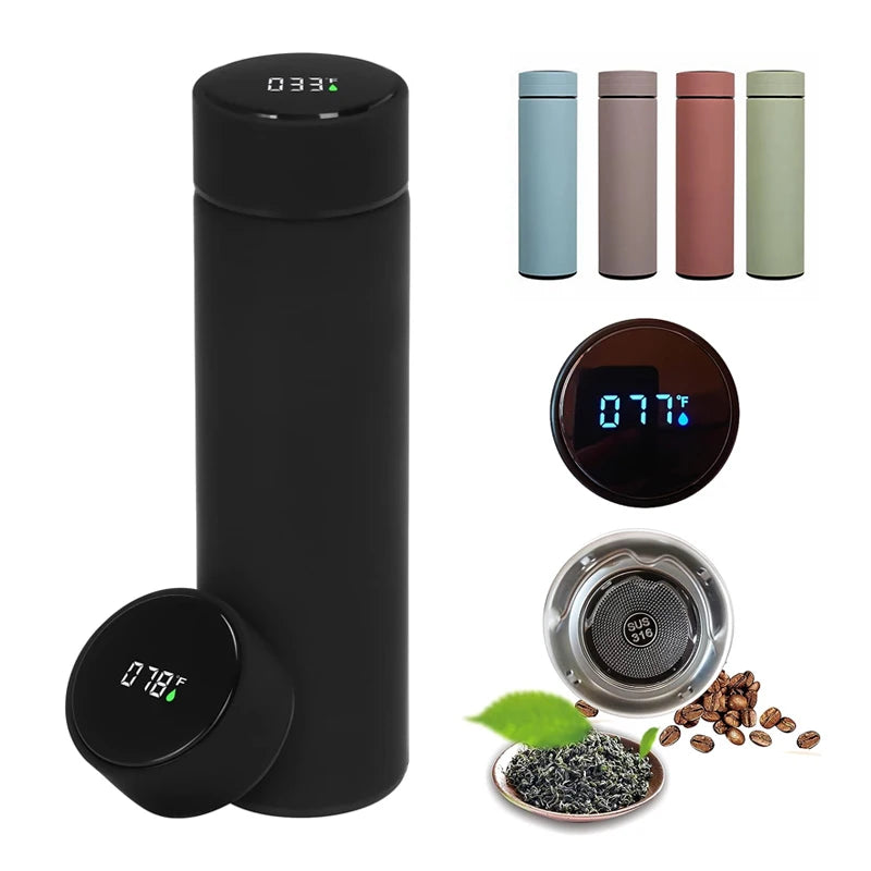 Outdoor Smart Thermos Cup 304 Stainless Steel Temperature Display