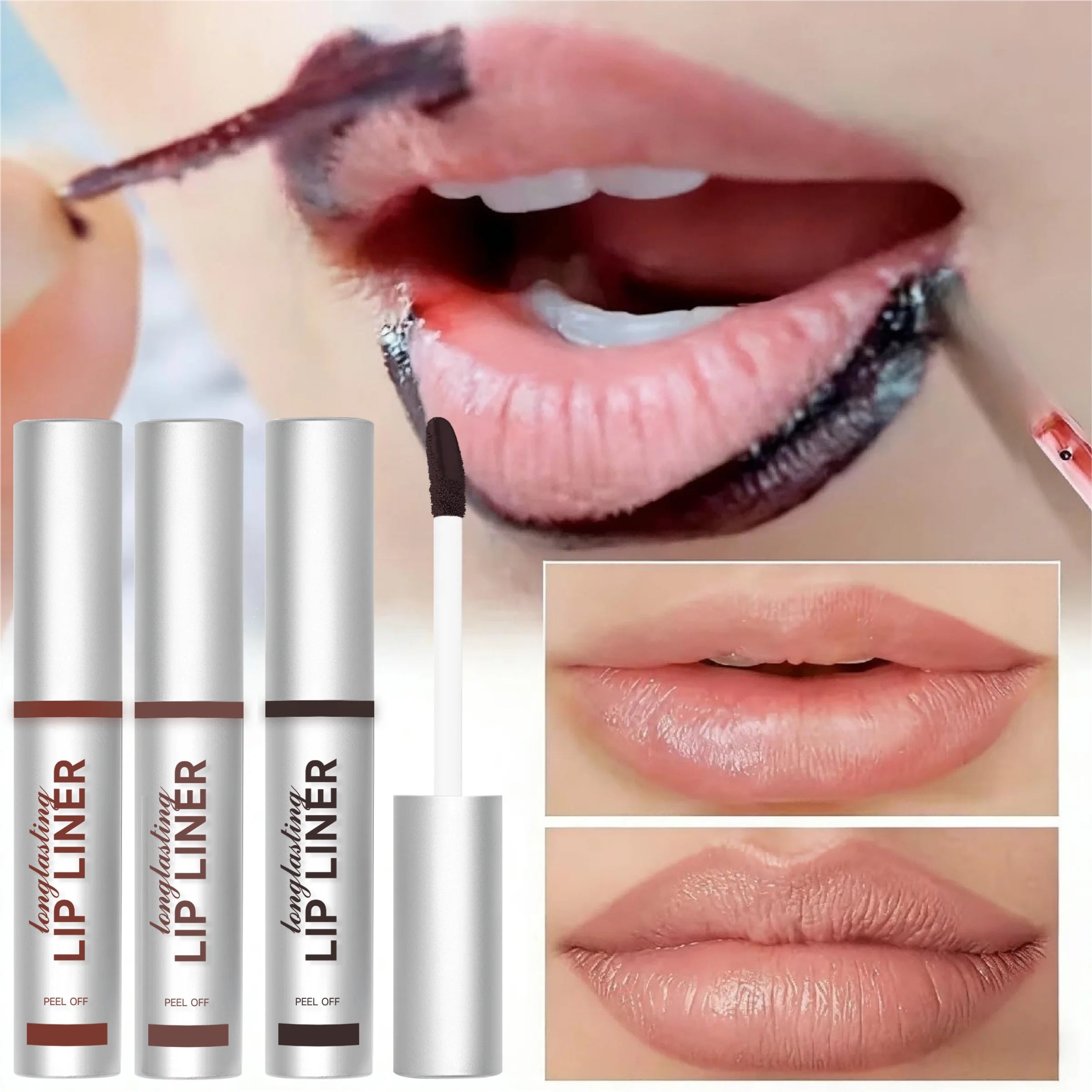 1PC Lip Stain Peel-Off Lip Tint- Matte Finish, Long-Lasting, Smudge-Proof, Hydrating Liquid Lipstick for All Skin Types Zpaxo