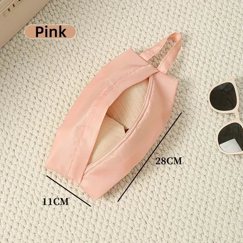 Travel Underwear & Socks Storage Bag – Portable Organizer Travel Storage Bag Zpaxo Pink