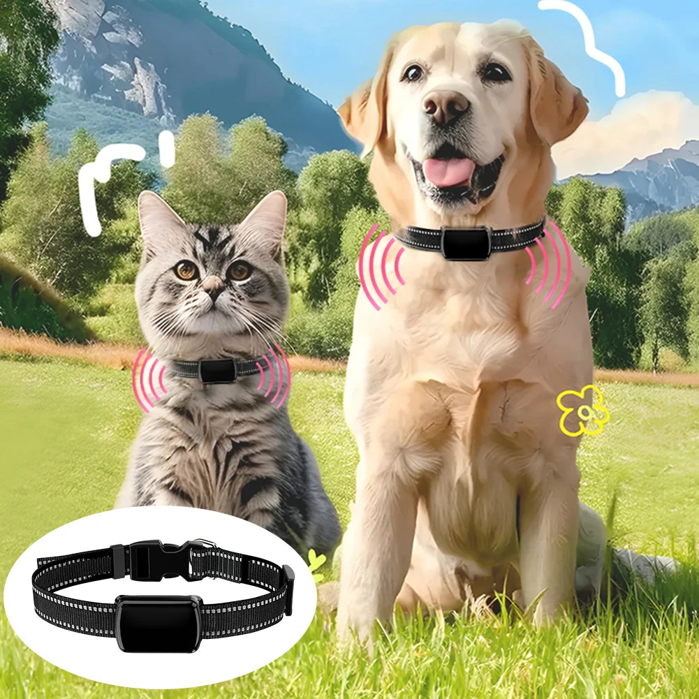 Dog Tracker Adjustable Collar Cat Locator Smart Pet Dogs Cats