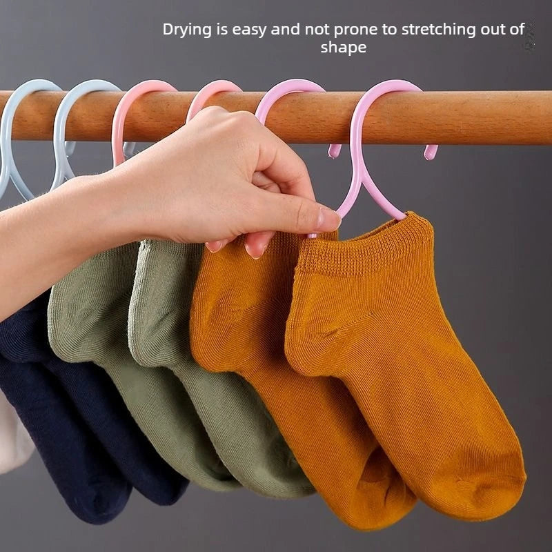 Sock Drying Rack Traceless Anti-drop Plastic Hanger Windproof
