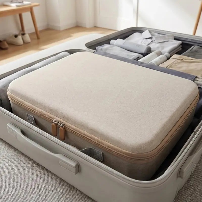 652F Device Carrying Storage Case with Rigid Shell, Handle and Interior Pocket Layout for Shelf Storage and Daily Transport Zpaxo