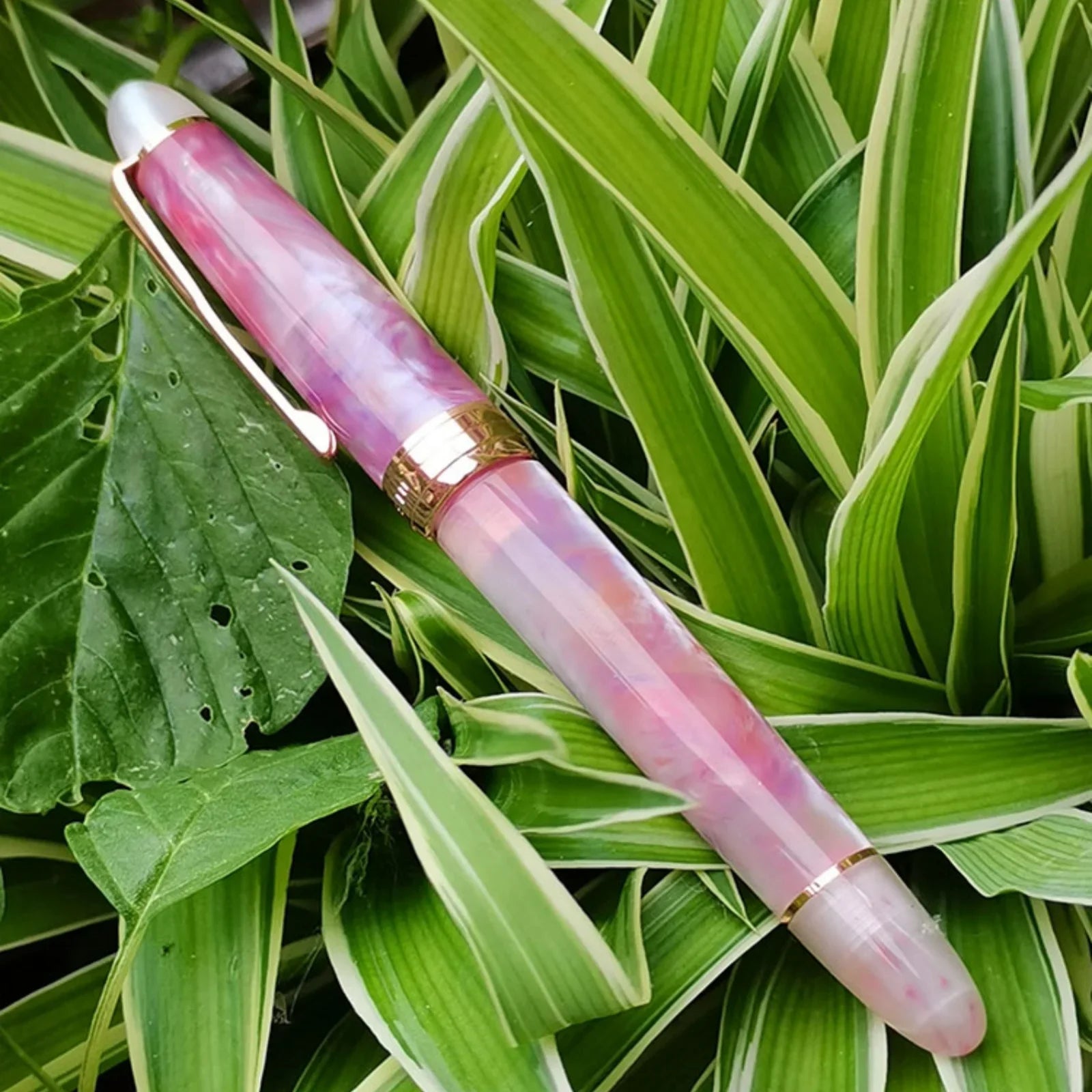 Kaigelu 356 Resin Fountain Pen N/M/F Nib Golden Clip School Office Supplies Business Writing Ink Pens Zpaxo