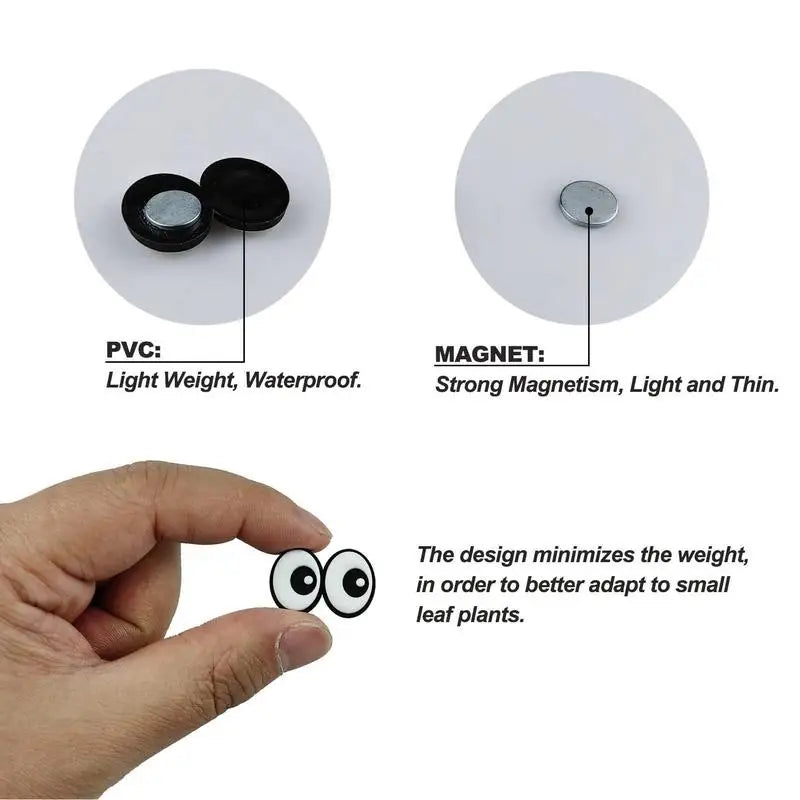 6pcs Plant Magnets Eyes For Potted Plants, Funny Plant Safe Magnet Pins House Plant Accessories, For Plant Lovers Zpaxo