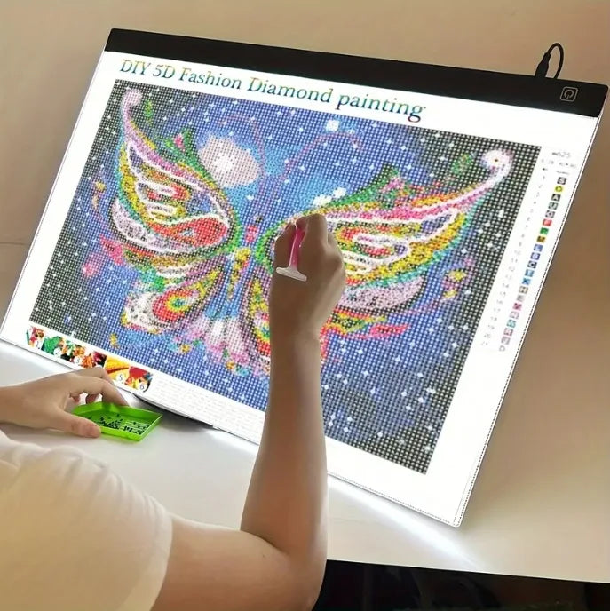 LED Photocopying Table Drawing Board Children's Light-transmitting Copying Table Brightness Adjustable Copy Board Painting Toys Zpaxo