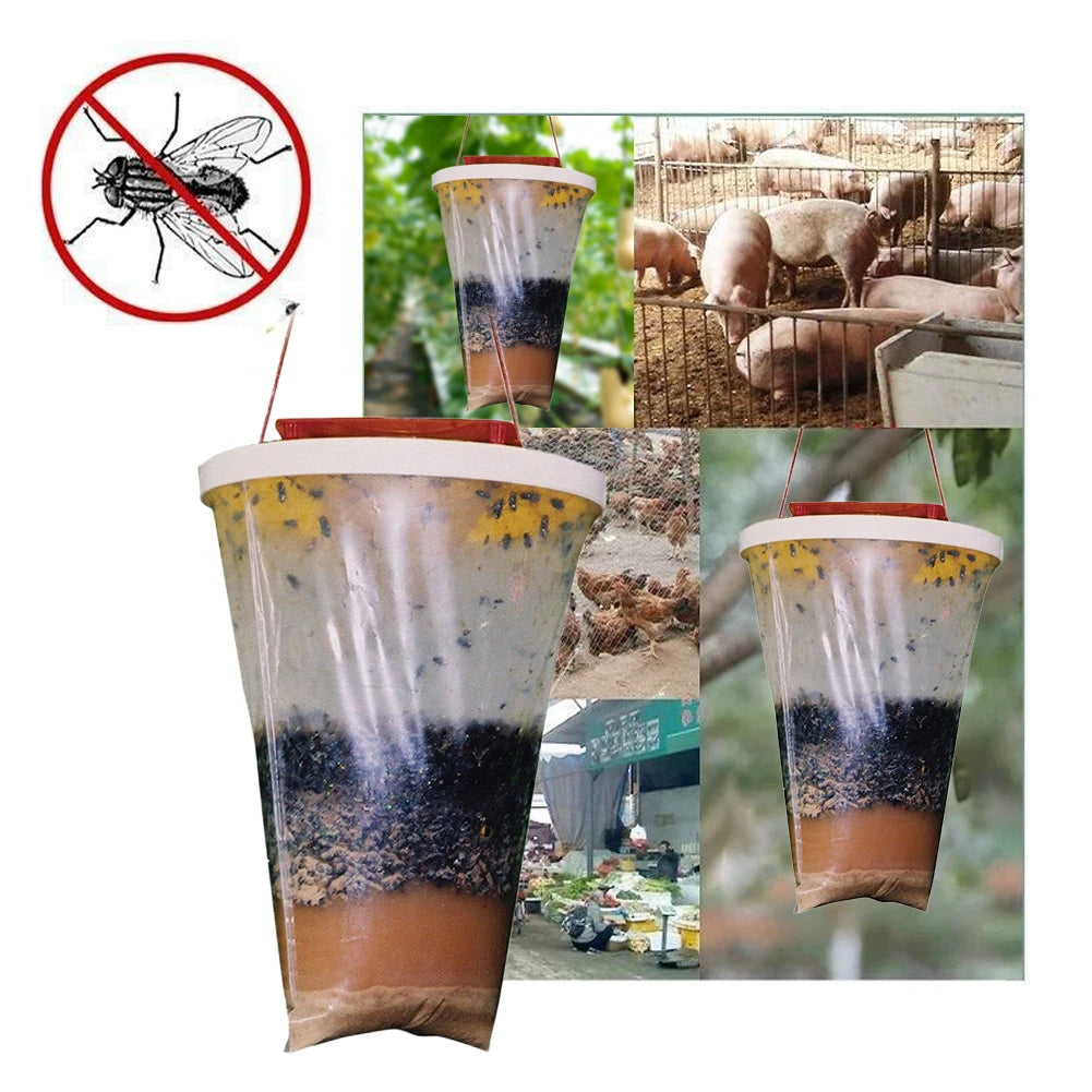 Disposable Mosquito Trap Catcher Flies Catching Bag Hanging Bait Zpaxo
