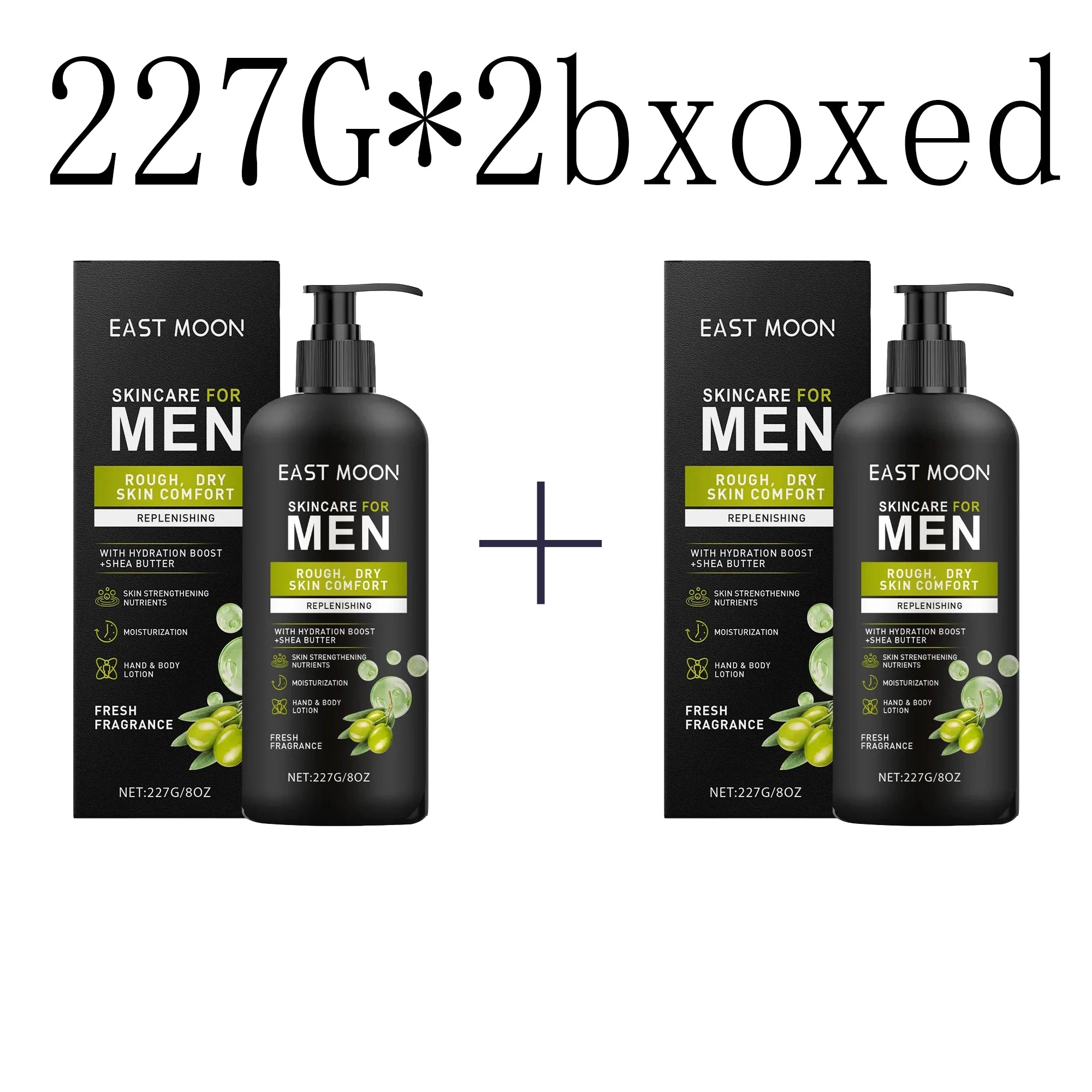 Men's Body Lotion Series Moisturize Dry Improve Sagging Oil Control Lasting Fragrance Brighten Skin Nourishing Creams Zpaxo 227g X 2boxed
