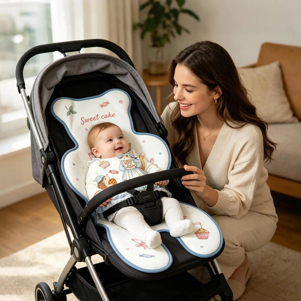 Cooling Pad Stroller Cool Down Breathable Padding Parents Mothers Zpaxo