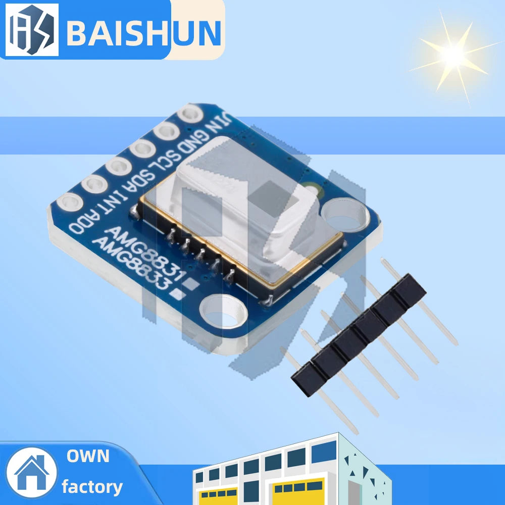 3v-5v AMG8833 IR 8x8 Thermal Imager Array Temperature Sensor Module Zpaxo 5pcs
