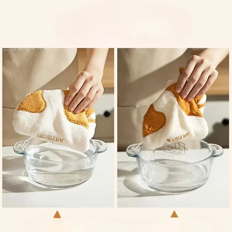 Cute Cat Hand Towel – Soft Absorbent Hanging Kitchen & Bath Decorative Hand Towel Zpaxo