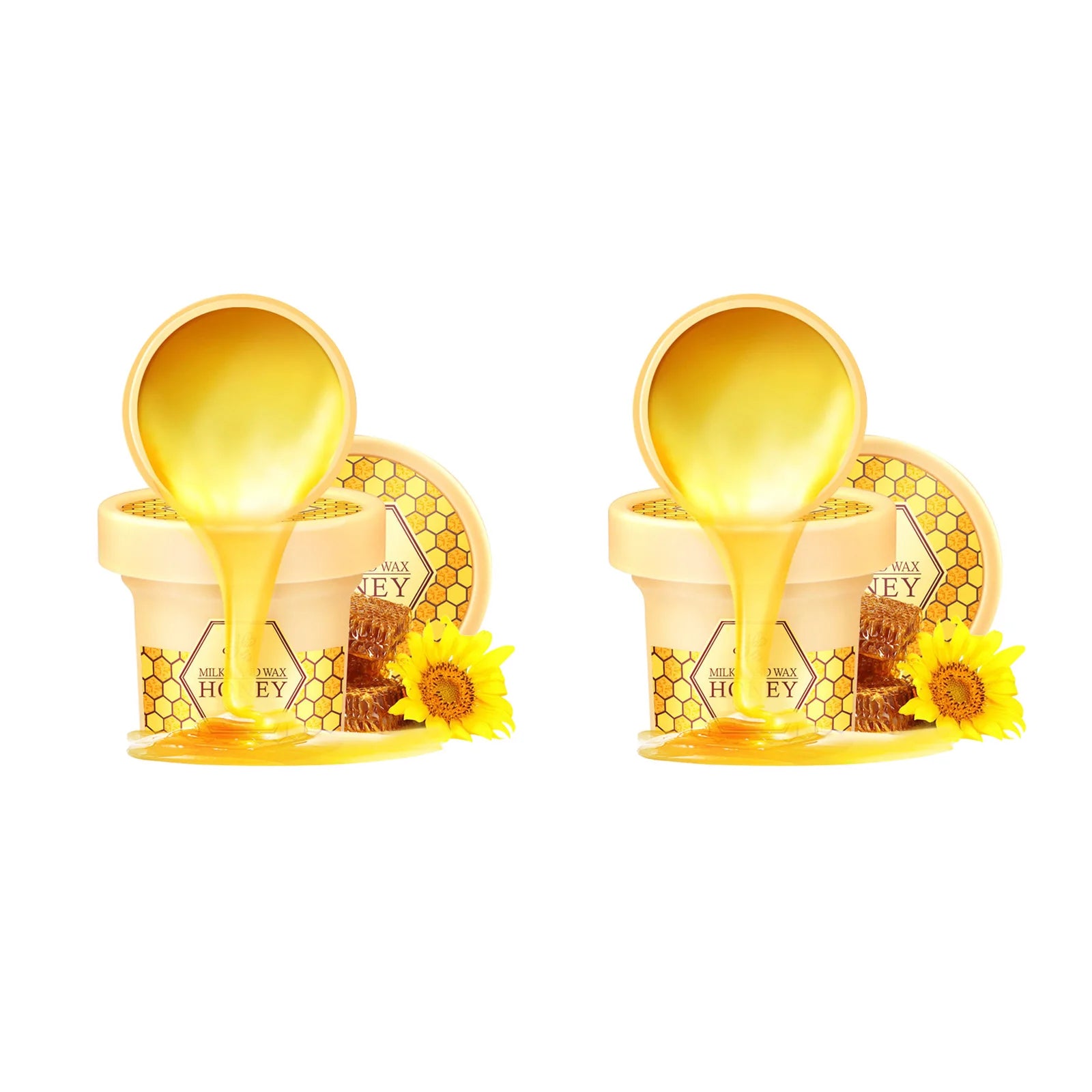 Milk & Honey Hand Wax Peel-Off Mask – Exfoliate & Moisturize Hand Wax Mask Zpaxo 2 x 120g Boxed