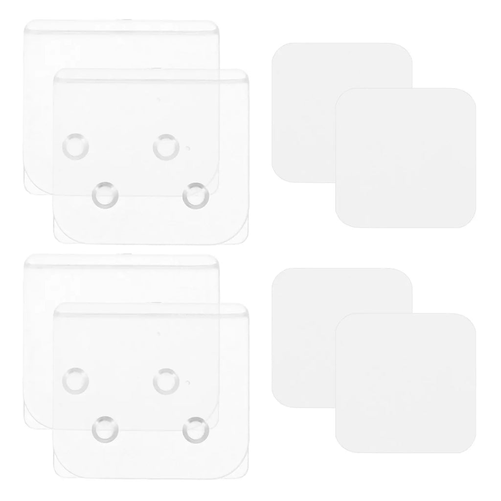 4Pcs Shower Curtain Clips No Drill Installation Splash Guard for Bathroom Rv Tub Water Deflector Clips Fastening Curtain Holders