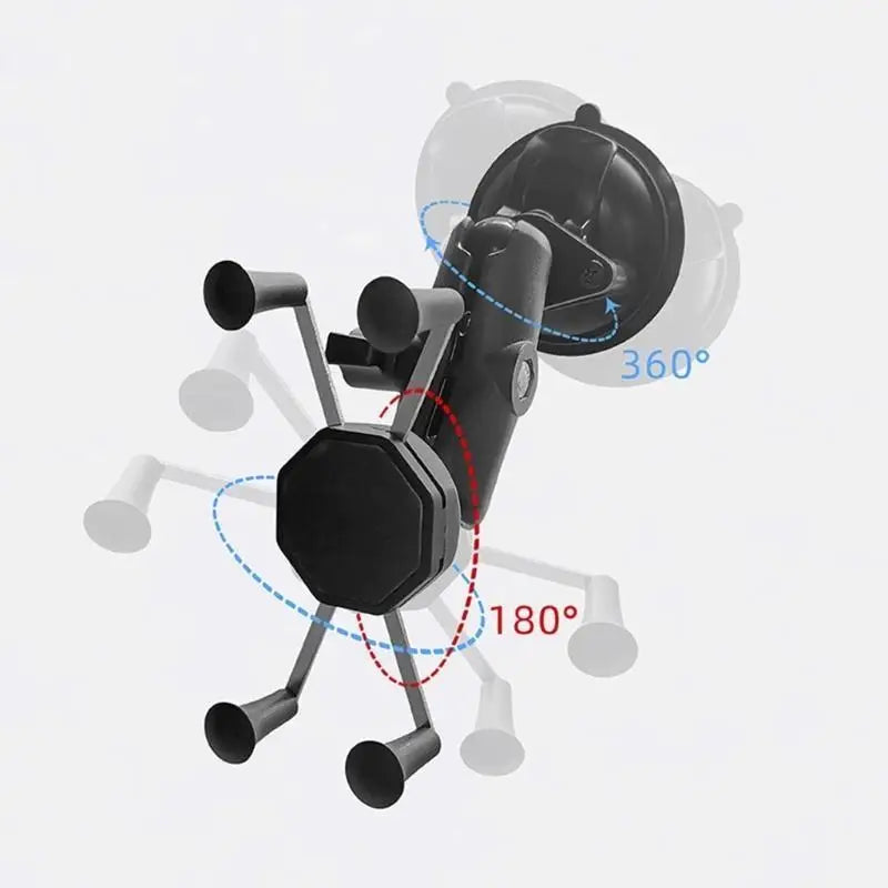 652F Twist Lock Suction Cup Base with Ball for Nonporous Surfaces Great Compatibility Suction Cup Base Holder Zpaxo
