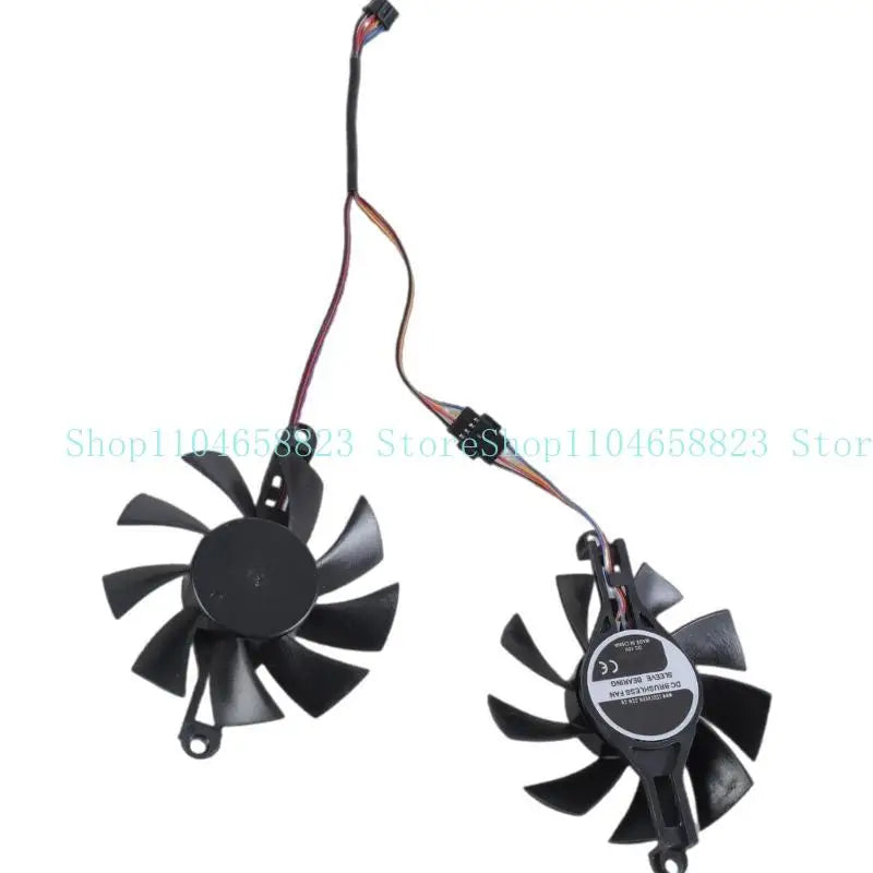652F Graphics Card 80mm 4Pin Coolers Fan Replacement Accessories Graphics Card Coolin Zpaxo