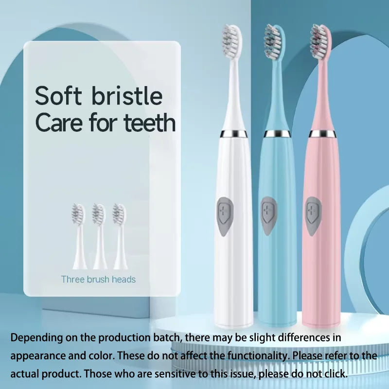 Clearance_Electric Toothbrush for Adults Soft Portable Battery Endurance IPX6 Waterproof Intelligent Effective Oral Care Men Wom Zpaxo
