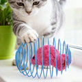 Cat Spiral Toy Interactive Fun Colorful Stretchable Spring Indoor