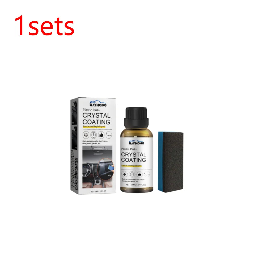 10-1sets Crystal Coating Wax Car Plastic Trim Restorer Panel Zpaxo 1set