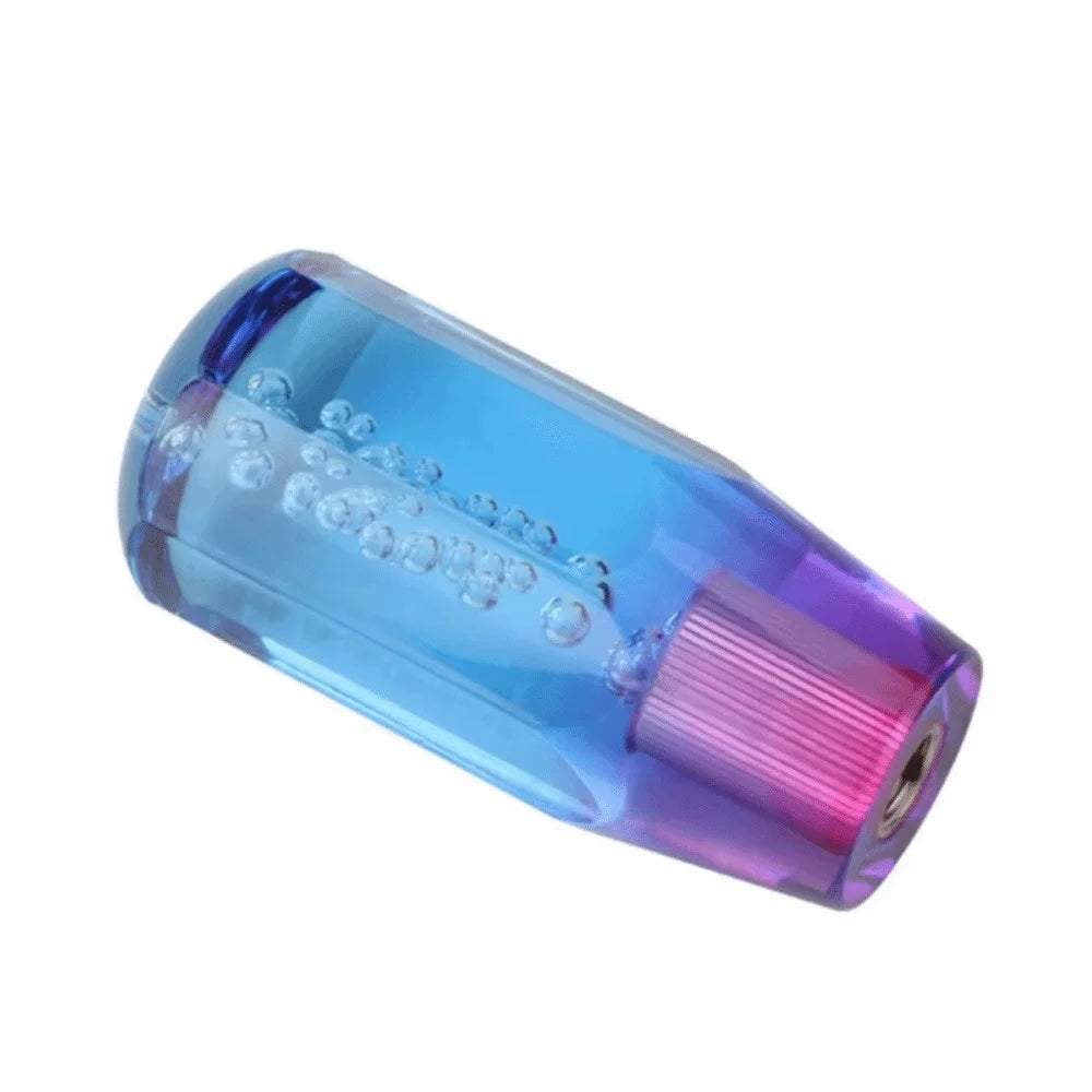 Transparent Bubble Gear Shift Knob Crystal Manual Shifter Head Zpaxo Style E