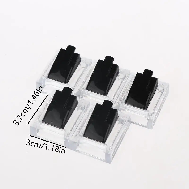 5-Pack Clear Acrylic Ring Display Stands – Jewelry Tray Holder