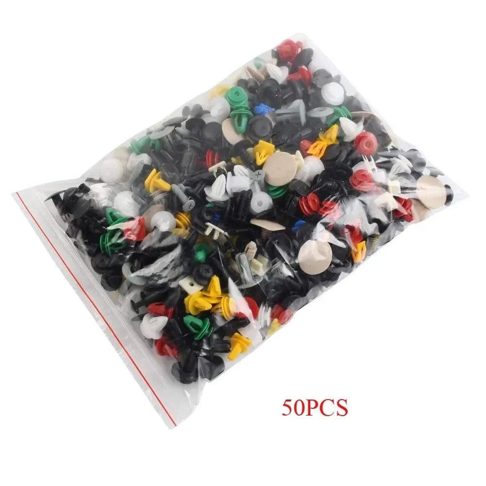Universal Car Bumper Clips & Door Panel Fastener Rivet Set