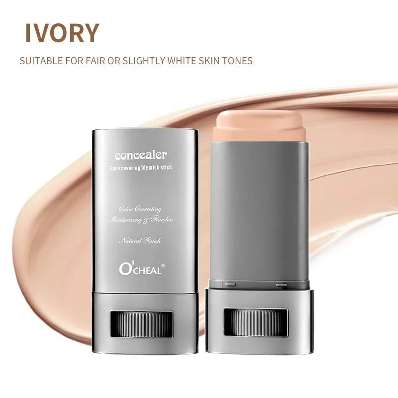 Matte Foundation Cream Stick Boosted Skin Tint Silky Texture Zpaxo 01 Ivory