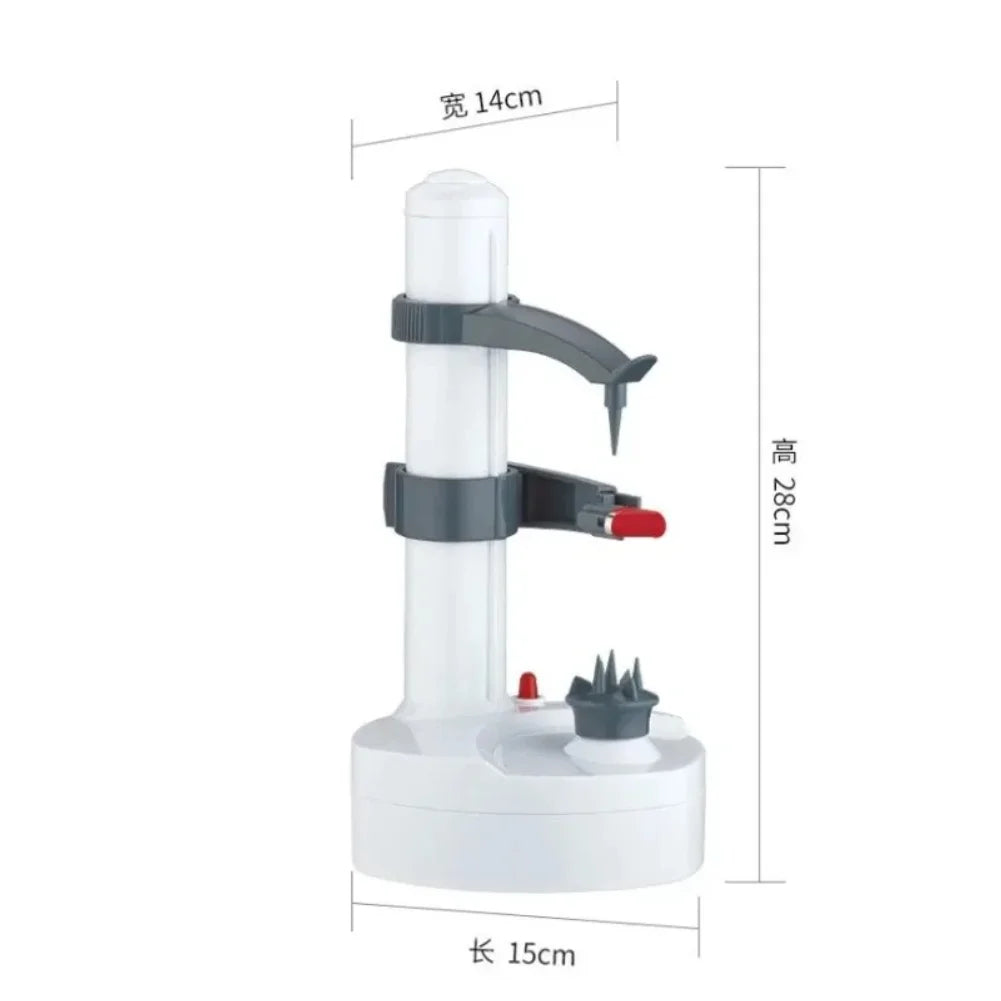 New Household Electric Peeler Multifunctional Fruit and Potato Peeler, Removable Cleaning Peeler ABS Stainless Steel Material Zpaxo
