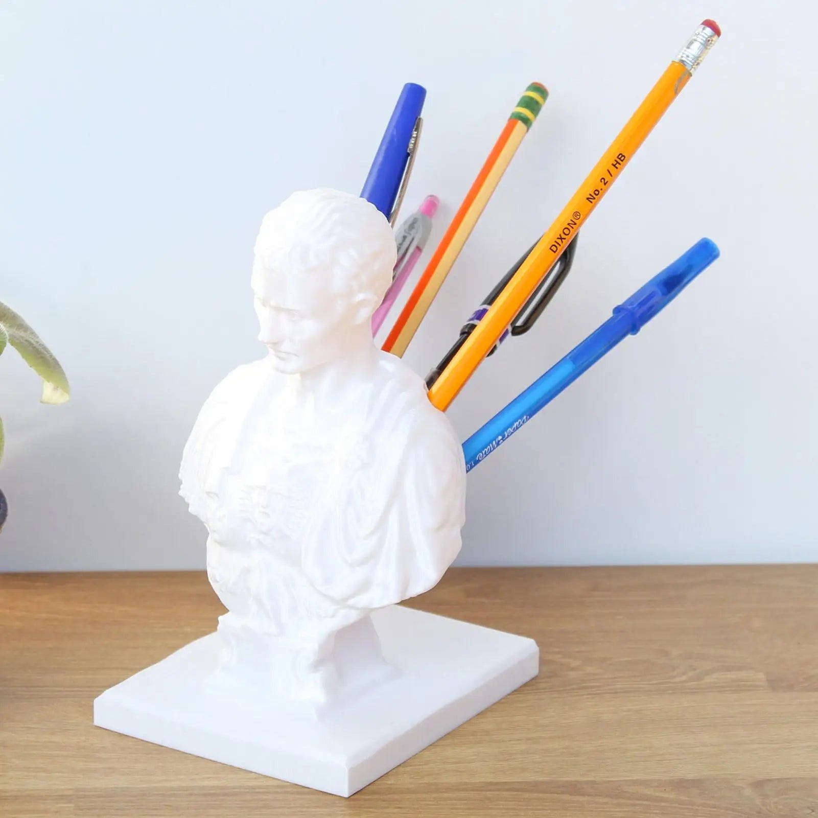 3D printed Julius Caesar statue Office Desk Pen Holder Office Desk Organizer Office Decor pen Rack Gift Stationery teacher gift Zpaxo Default Title